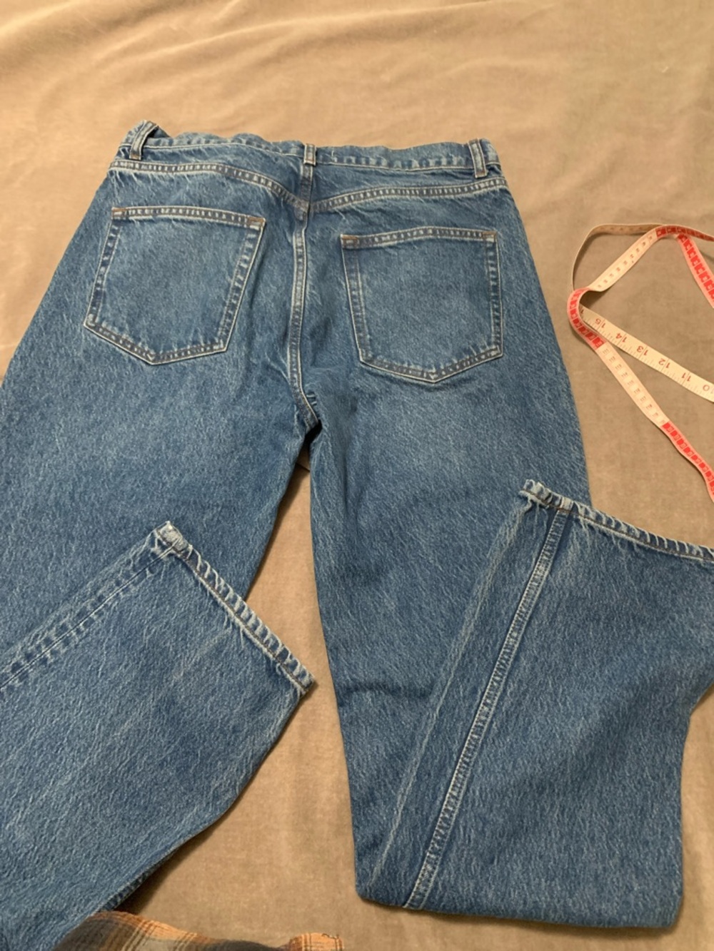Reformation Women Jeans High Rise Blue Button-Fly - Picture 4 of 7